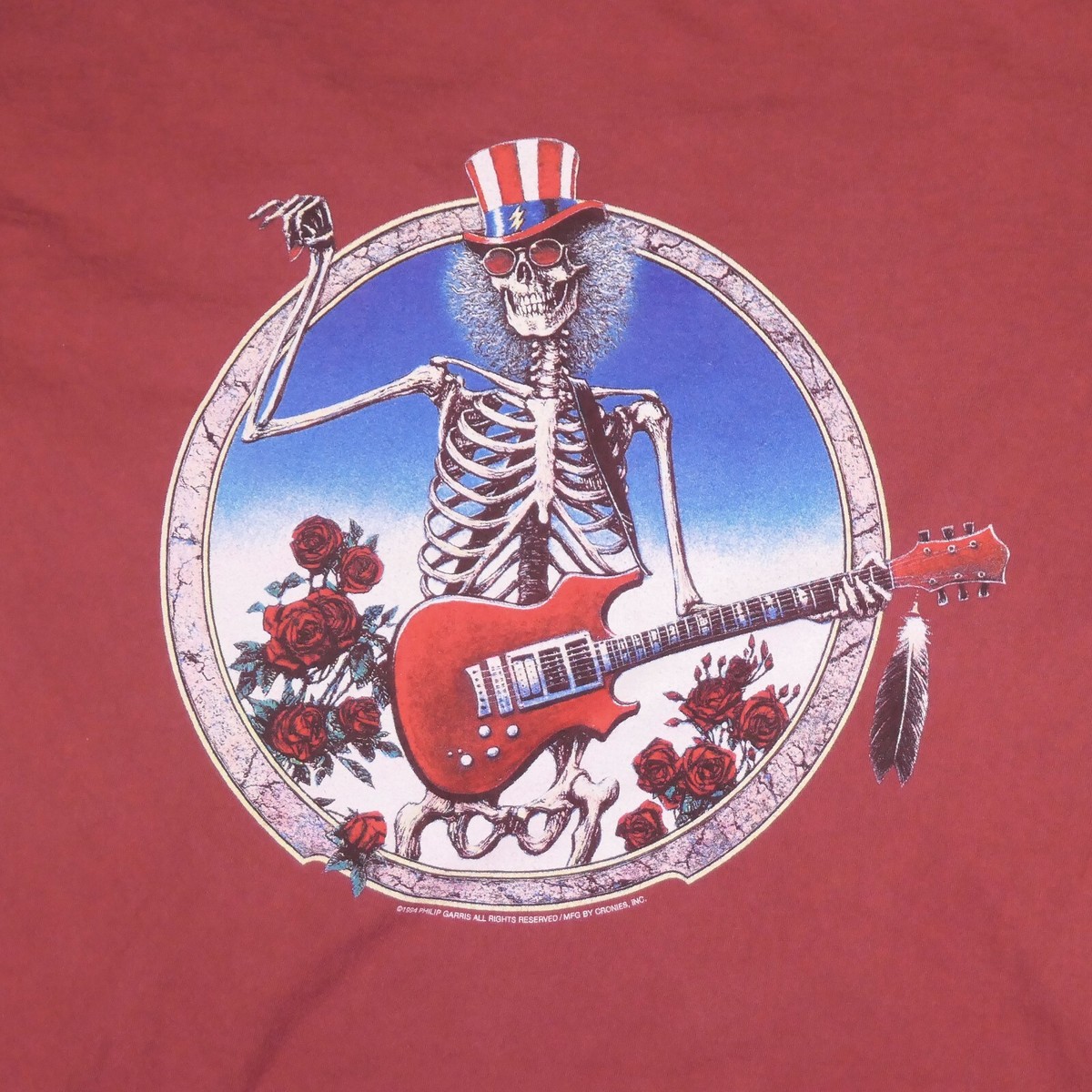 Vintage 1994 Cronies Philip Garris Grateful Dead Music T-Shirt