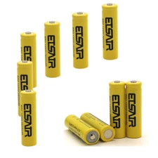 ETSAIR 14500 Battery 2800mAh Li-ion 3.7V Rechargeable Batteries Cell For Torch