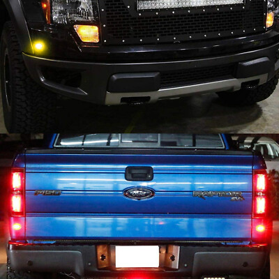 Smoked LED Side Marker Lights For 2010-2014 Ford F150 SVT Raptor – Rear Bumper