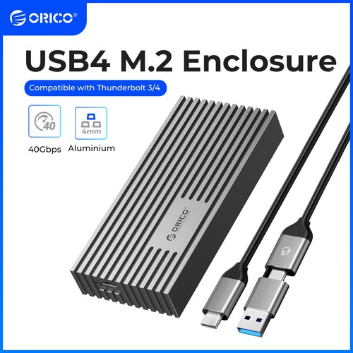 ORICO 40Gbps NVMe SSD Enclosure M.2 to USB-C Aluminum Adapter For MAX 4TB 2280 - 第 1/20 張圖片