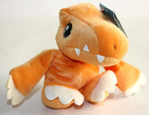 VERY RARE 1999 DIGIMON AGUMON DIGI PALS 6" PLUSH TOY BANDAI NEW WITH TAGS ! - Picture 5 of 12