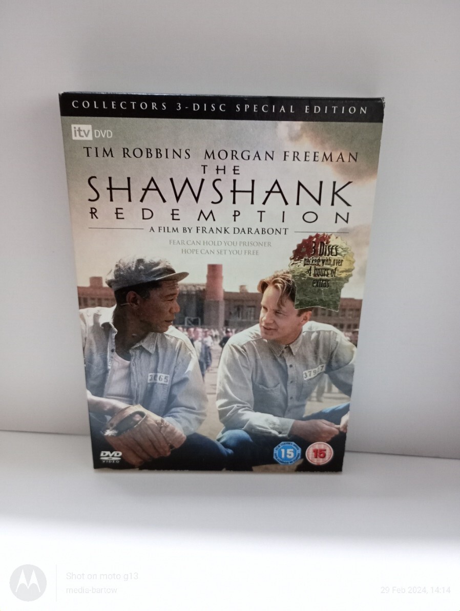 THE SHAWSHANK REDEMPTION COLLECTORS 3 DISC SPECIAL EDITON DVD FREEPOST