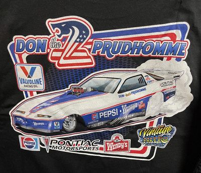 VRHTF NHRA ''VTG STYLE'' DON THE SNAKE PRUDHOMME PEPSI WENDYS ''T SHIRT BLACK 3XL