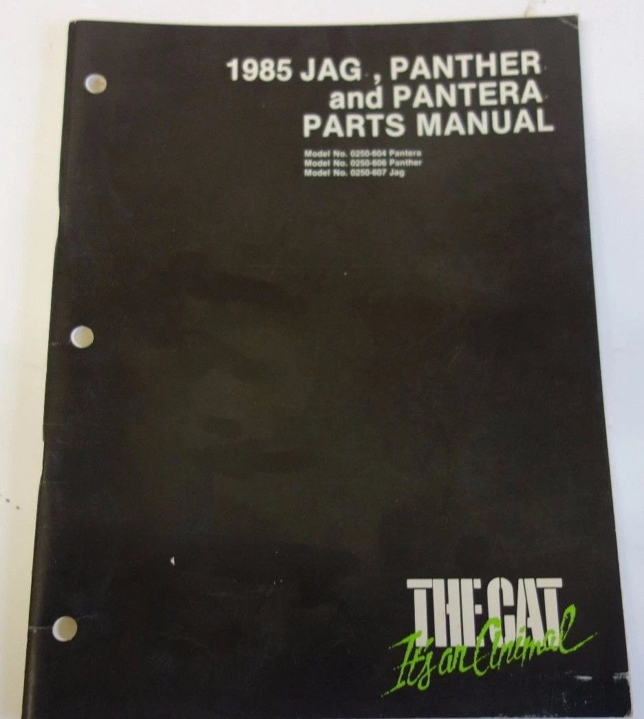 1985 ARCTIC CAT  PARTS MANUAL OEM JAG  PANTHER PANTERA