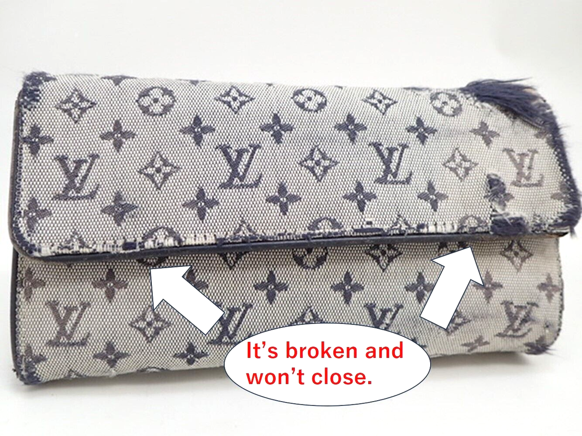 Auth Louis Vuitton Porto Tresor International Wallet JUNK M92242