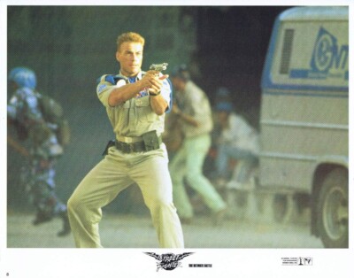 STREET FIGHTER Original Lobby Card 8 Jean-Claude Van Damme Raul Julia Wes Studi