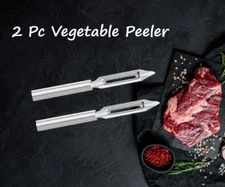 Rada 2 Pc Set Vegetable Peeler (Silver Handle)  Made in the USA!! New!