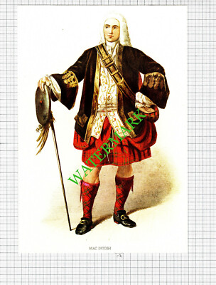 MACINTOSH MAC INTOSH Scottish Clans - c.1980 Book Print
