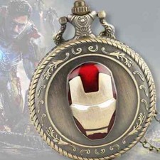 Ironman NEW Pocket Watch Iron Man Marvel Comic Fan Gift Stark Industries