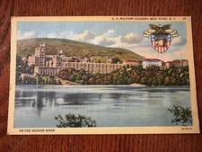 1951 West Point US Military Academy Linen Art Colortone Lithograph Post Card