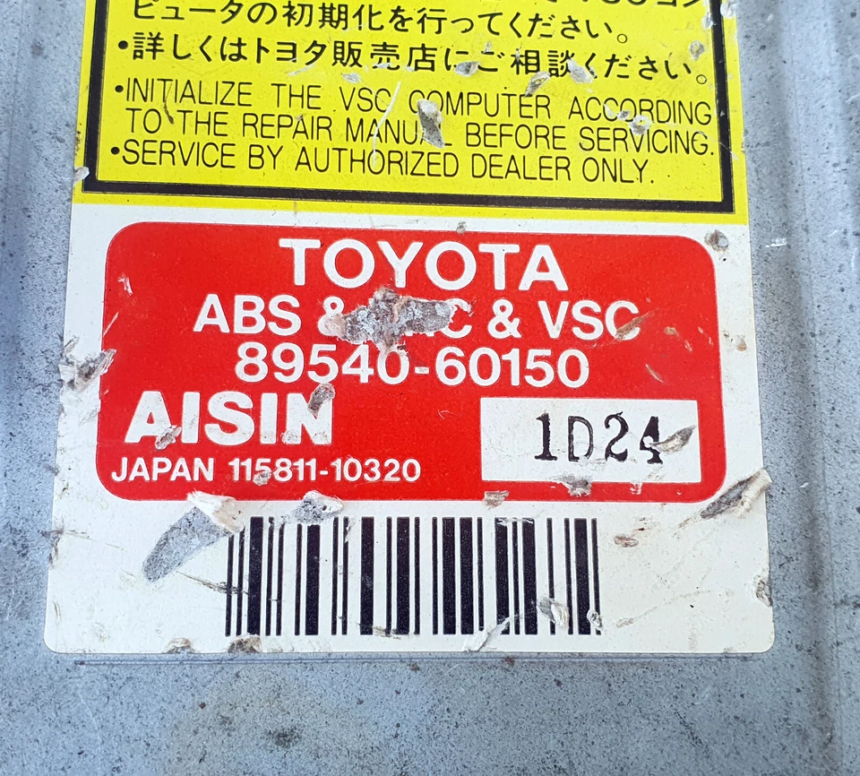 Toyota Land cruiser 1998-2007 ABS VSC skid control module 89540-60150 Oem used - Image 2 of 4
