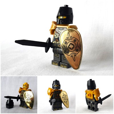 MOC aus LEGO -Teilen Goldener Schwertkämpfer Knight | passend zu 10305 21348