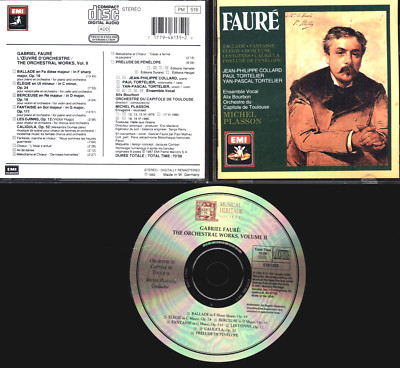 FAURE BALLADE FANTAISIE ELEGIE JEAN PHILIPPE COLLARD PAUL TORTELIER CD