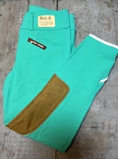 The Tailored Sportsman Trophy Hunter Riding Pants Spring Green Girls 14 R