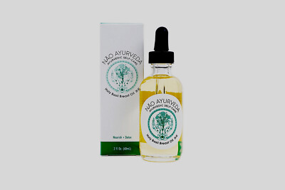 NAO AYURVEDA Holy Basil Breast Oil - Global Healing Organic Tulsi Vegan Liquid 