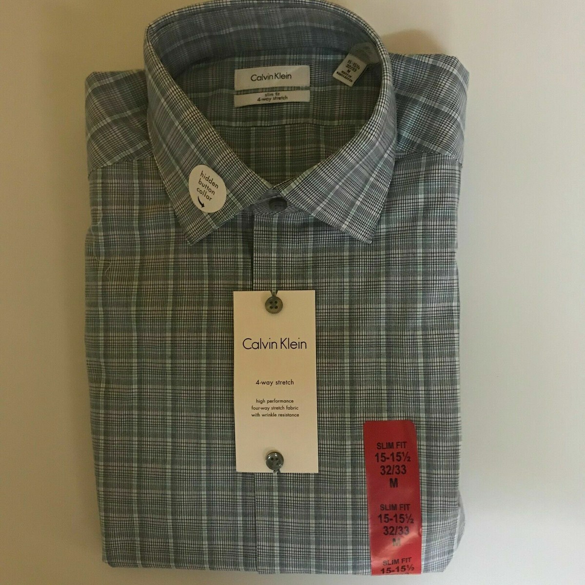 men's dress shirt 18 32/33 slim fit Kenneth Cole