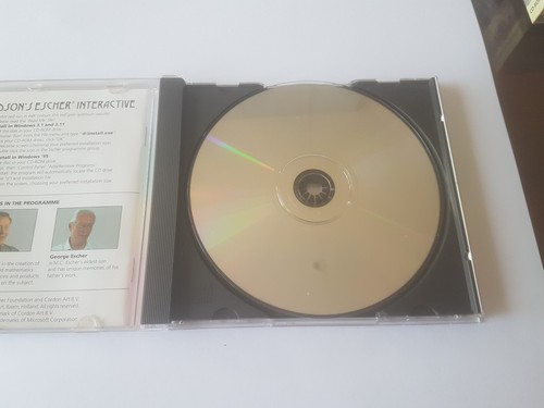M C ESCHER INTERACTIVE Exploring Art CD-ROM Windows 95 Vintage Computer Software - Picture 4 of 6