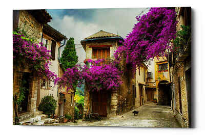 Epic Graffiti 'Bougainvillea' Giclee Canvas Wall Art