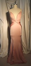 Women's Mauve Pink Fashion Nova Floor Length Formal Dress Sz Med Preowned