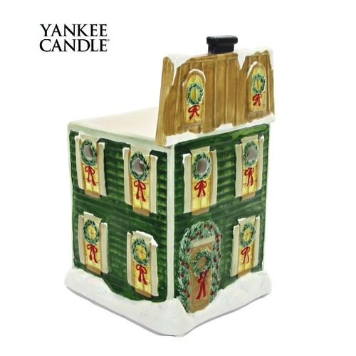 Yankee Candle GREEN HOUSE 7.5" Tart Burner Wax Warmer Wreath Christmas 1047941
