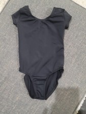 Weissman Dance Leotard Bodysuit Black Sleeveless Childs Size XS NWOT
