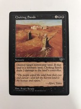 Choking Sands MTG Magic the Gathering Card LP Lightly Played Mirage