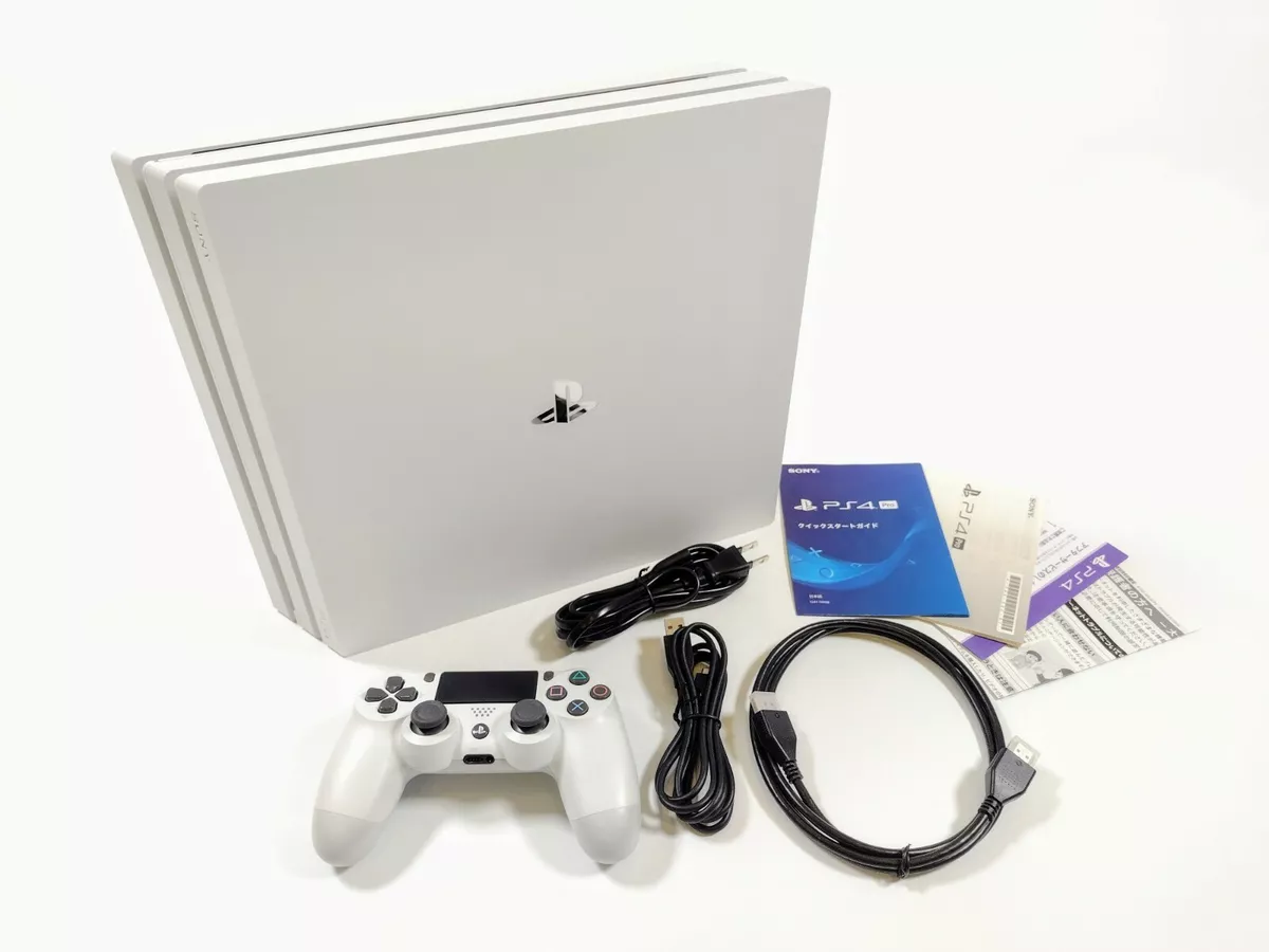 SONY PS4 4 Pro 1TB CUH-7200BB02 Glacier White w/box eBay