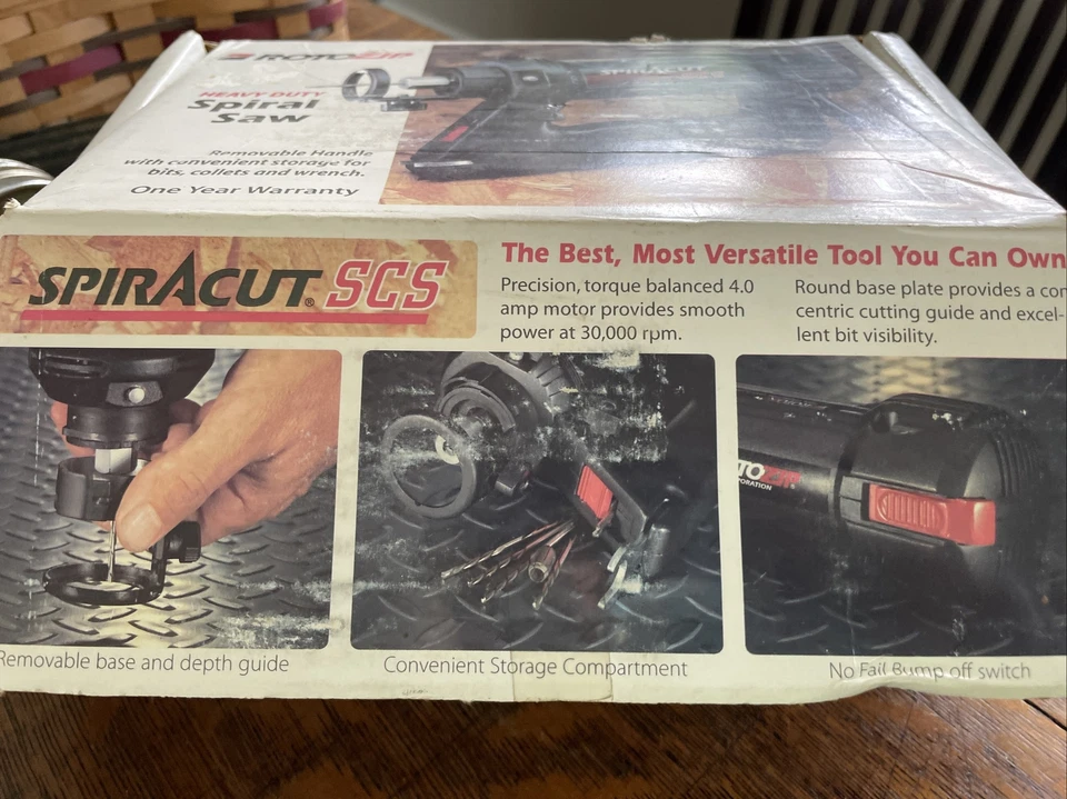 rotozip/#scs01/4amps/120v/Tested working/extra attachments see photos - Image 2 of 4