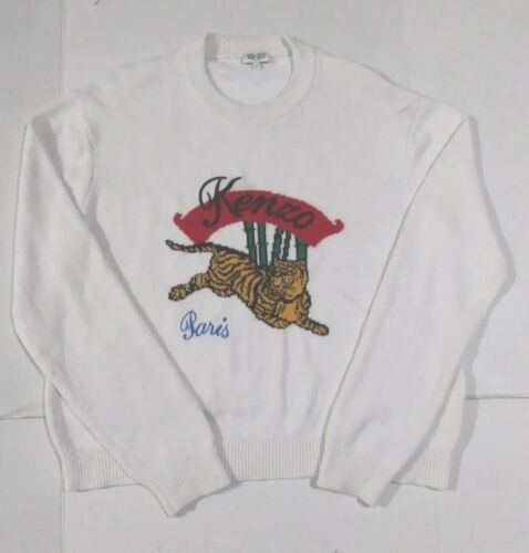 MSRP $630.00 Kenzo Tiger Intarsia Sweater # 6C 1986 NEW