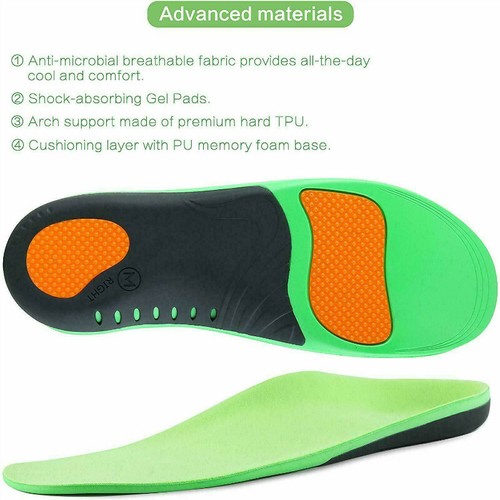 Orthotic Insoles Shoe Feet Correcting Pads Arch Support Flat Pain Relief Care - Picture 9 of 11