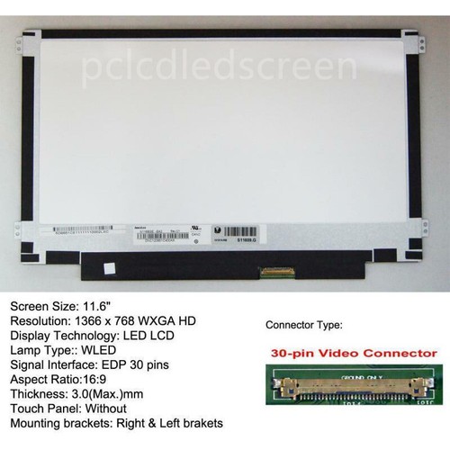 5D10H34460 For Lenovo 100S Chromebook 80QN 30pin Laptop LCD screen Replacement - Picture 4 of 10