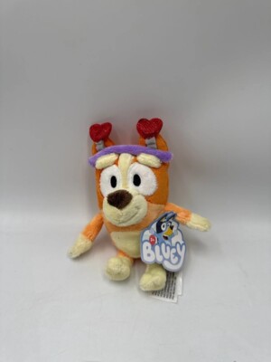 Bluey Bingo Valentinstag Herz Ohren Plüsch/Taschenclip USA exklusiv KOSTENLOSER VERSAND