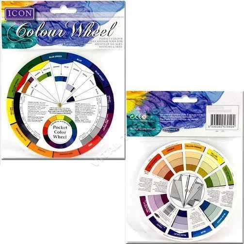 SET OF 2 POCKET COLOUR WHEEL TOOL MIXING PAINT LEARNING ARTIST KIDS GUIDE - Image 3 of 3