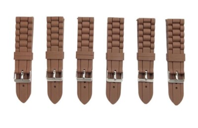 Premium Quality Soft Silicone Rubber Textured Sport Watch Band 18mm & 22mm