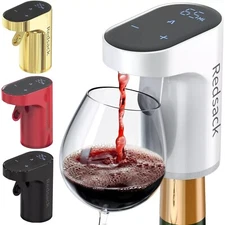 Redsack Wine Dispenser Electric Decanter Aerator Whiskey Pourer Pump WHITE