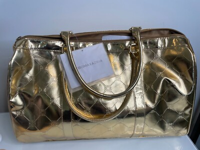 BCBG Max Azriaのゴールドメタリック仕上げのレディースクラッチバッグ BCBG Max Azriaのゴールドメタリック仕上げのレディースクラッチ
