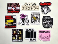 Punk Vinyl Sticker Pack 10 SET 27 rock band crust hardcore ska emo oi punk