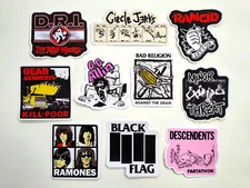 Punk Vinyl Sticker Pack (10) SET 27 rock band crust hardcore ska emo oi! punk