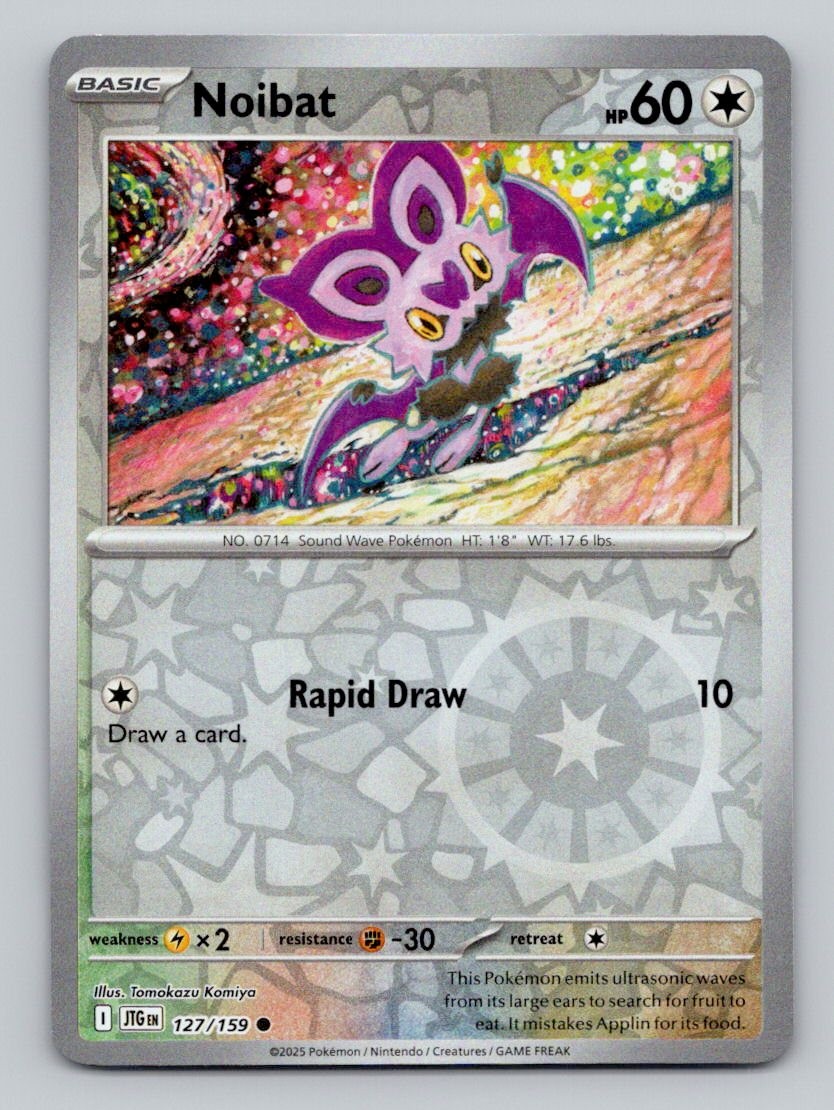 Noibat 127/159 Common Journey Together Pokemon Reverse Holo Near Mint