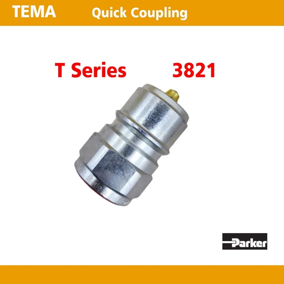 Parker TEMA T series 3821 NPT 3/8 Female Hydraulic Quick Connect Coupler - Image 2 of 4
