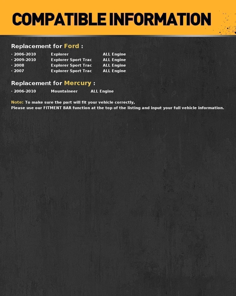 Brake Master Cylinder Fits 2006-2010 Ford Explorer 2007 Ford Explorer Sport Trac - Image 2 of 4