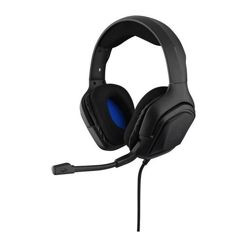 Casque Gaming THE G-LAB Korp Cobalt Noir avec Micro pour PC PS4 et Xbox One