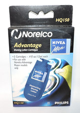 Norelco Advantage Nivea for Men Shaving Lotion Cartridges HQ150 5 PACK Box, NEW