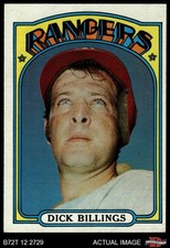 1972 Topps #148 Dick Billings Rangers 5 - EX