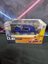 124 Jada Dub City Shop Kit 1987 Blue Buick Grand National Diecast Dayton Wires