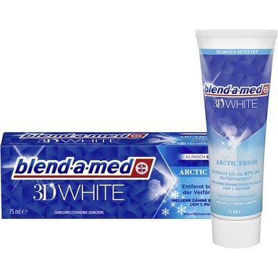12er Set Zahnpasta Zahncreme blend-a-med 3D White Arctic Fresh Zahnpflege 75 ml