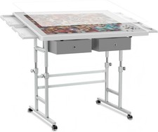 1500 Piece Light-Weight Adjustable Tilting Plastic Jigsaw Puzzle Table for Adult