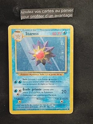Staross 64/102 Carte Pokemon Wizards Set de Base Français - Photo 1/4