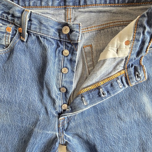 Vintage Levis 501 XX Jeans Mens 36x34 Denim Button Fly - Picture 8 of 18