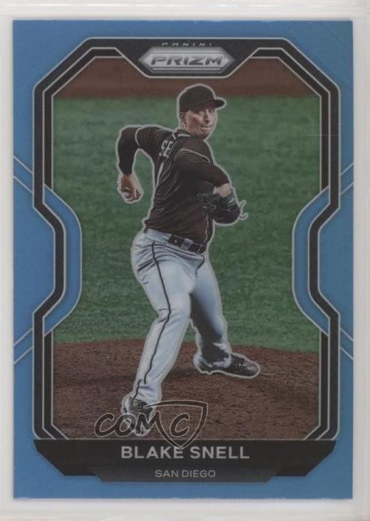 2021 Panini Prizm Carolina Blue Prizm Blake Snell #37 0f72